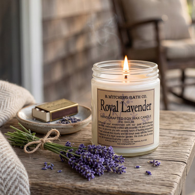Royal Lavender Handcrafted Soy Wax Candle