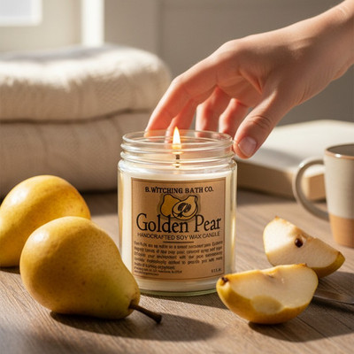 Golden Pear Handcrafted Soy Wax Candle