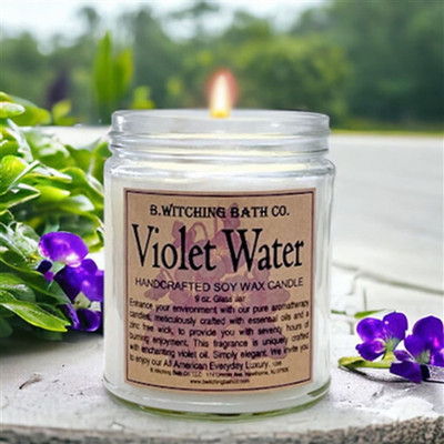 Violet Water Handcrafted Soy Wax Candle