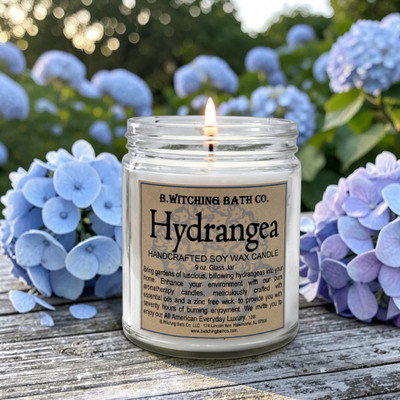 Hydrangea Handcrafted Soy Wax Candle