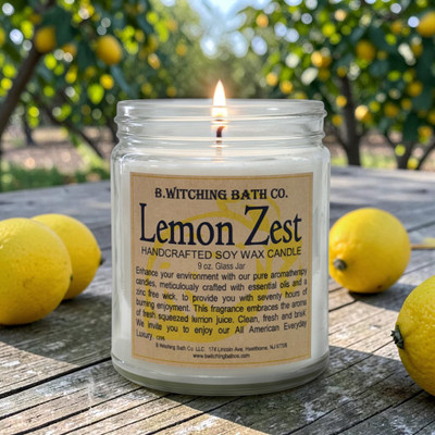 Lemon Zest Handcrafted Soy Wax Candle