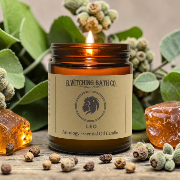 Leo Astrology Candle