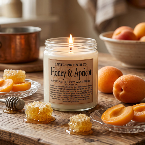 Honey & Apricot Handcrafted Soy Wax Candle