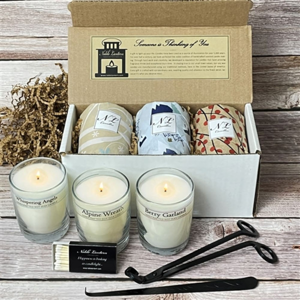 Holiday Spirit Candles Gift Box