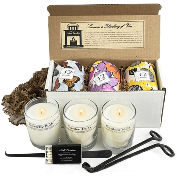 Garden Blooms Candles Gift Box