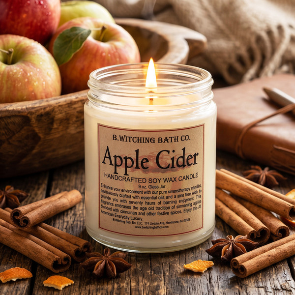 Apple Cider Handcrafted Soy Wax Candle