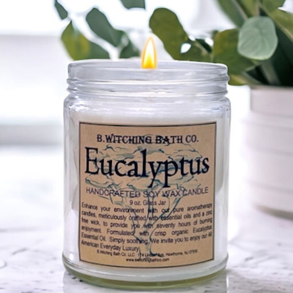 Eucalyptus Handcrafted Soy Wax Candle