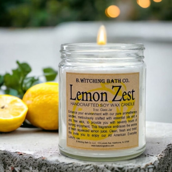 Lemon Zest Handcrafted Soy Wax Candle