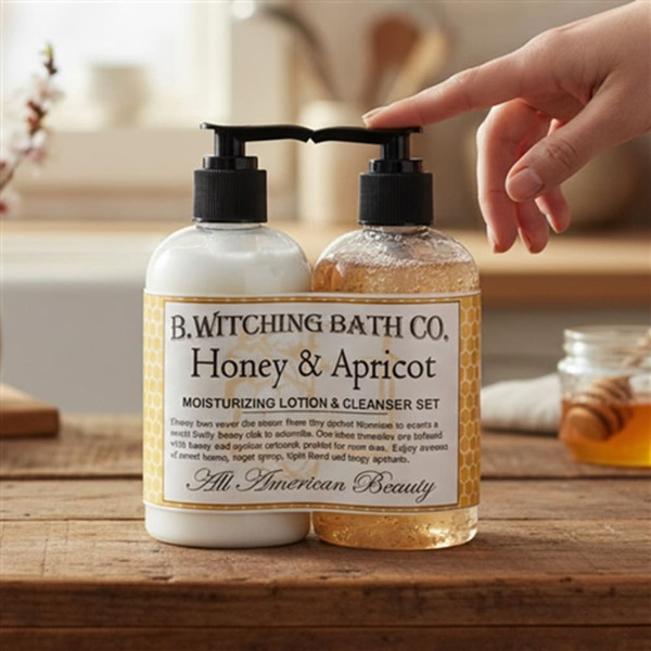 Honey & Apricot  Lotion & Cleanser Pre-packaged Set