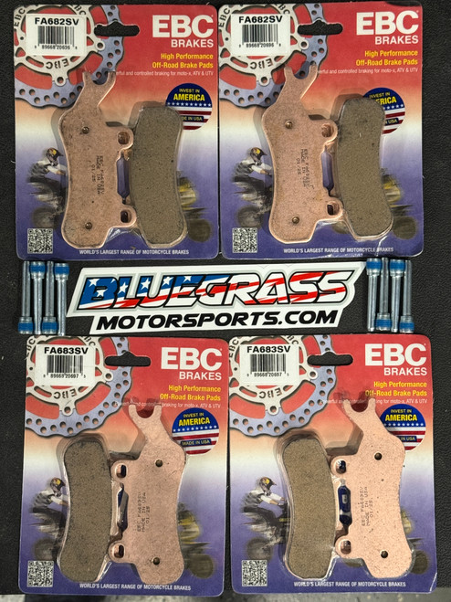 CANAM X3 BRAKE PADS EBC WITH PINS