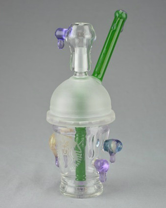 EVOL - Dabuccino "Starbucks Style" Cup Vapor Rig w/ Fixed 14mm 2-Hole Diffy  & Dome - Purple Rain Honey Drip - The Dab Lab