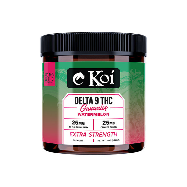 KOI - Delta 9 THC Gummies (500mg D9 THC / 500mg CBD / 20 count