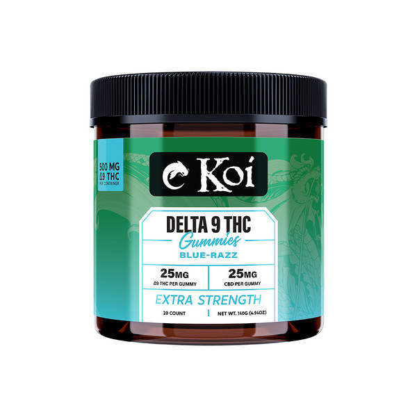 KOI - Delta 9 THC Gummies (500mg D9 THC / 500mg CBD / 20 count
