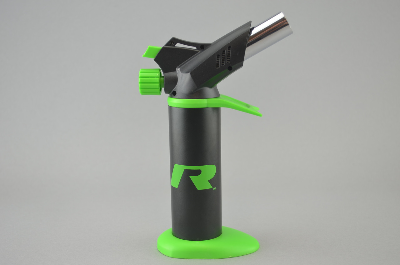 STOK - R Series Twin Turbo Butane Torch - Black/Green - The Dab Lab