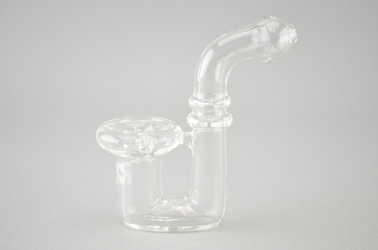 PULSAR Glass Saxophone Sherlock Pipe Clear The Dab Lab