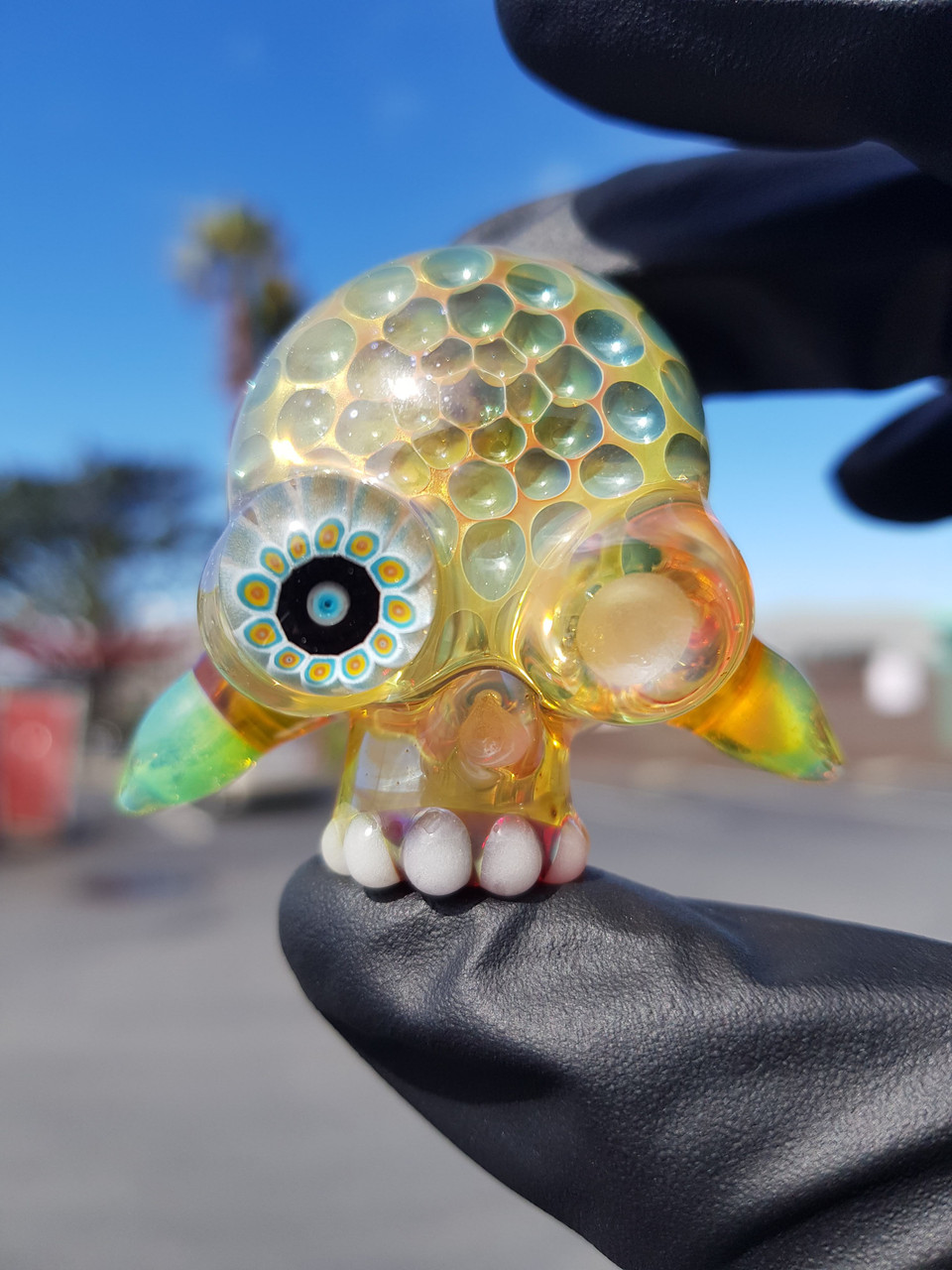 CANDYMAN - Heady Skull Glass Pendant - The Dab Lab