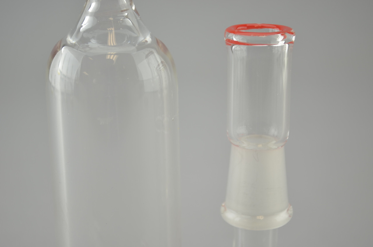DOMER - Mini Stemline Dab Rig w/ 14mm Male Joint & Dome - Red - The Dab Lab