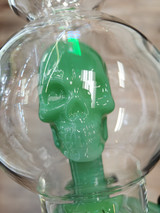 PULSAR - Skull Dab Rig w/ 14mm Female Joint & Quartz Nail (Pick a Color)