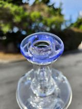 LOGI GLASS - Triple Up Double Down Recycler w/ 10mm Female Joint - Neo Opal