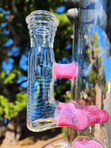 YOUGO BORO - 50mm Dual Gridline Tube w/ 18mm Female Joint - Cease & Desist YOUGO BORO - 50mm Dual Gridline Tube w/ 18mm Female Joint - Cease & Desist