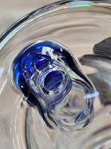 MOOCAH x NAMELESS GLASS  - Travel Bottle Rig w/ 10mm Joint & Screw-On Caps - Cobalt Blue