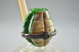 EVOL x MENTE - "Donatello Ninja Turtle" Cup Vapor Rig w/ Fixed 14mm 2-Hole Diffy & "Turtle Shell" Dome