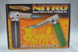 VECTOR - Nitro Convertible Dual Lighter Butane Torch - Chrome (Silver)