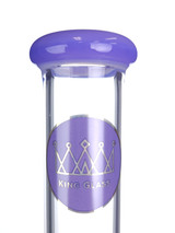 KING GLASS - 110mm Can Water Pipe w/ Downstem and 14mm Slide - Lavender Purple