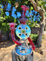 UZZI - Swiss Bubble Dumper Recycler w/ 14mm Female Joint - Phoenix