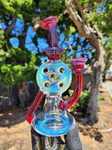 UZZI - Swiss Bubble Dumper Recycler w/ 14mm Female Joint - Phoenix