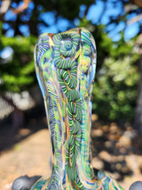 MICHAEL CROUCH - Fully Worked Inside Out Dry Spoon Pipe w/ Retticello Head - #1
