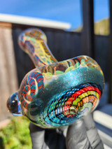 MICHAEL CROUCH - Fully Worked Inside Out Dry Spoon Pipe w/ Retticello Head - #1
