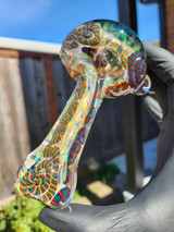 MICHAEL CROUCH - Fully Worked Inside Out Dry Spoon Pipe w/ Retticello Head - #1
