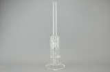 JM FLOW - Gridded Stemline to Turbine Perc w/ 18mm Female Joint & Slide - 60mm (Straight)