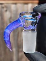 OJ FLAME - 4-Hole Martini Slide w/ Horn and 18mm Joint  - Pink Slyme