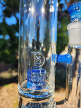 DESIGNER SCI - Gridline to Grid Cap Tube w/ 18mm Female Joint & Slide - Blue Sea Slyme