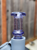 OJ FLAME - Color Glass Mouthpiece w/ Vortex Airflow for the Puffco Pivot - Purple Lollipop