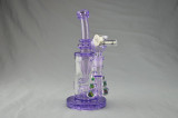 MOTHERSHIP - Purple Rain Klein Recycler w/ 7 Opals, Matching Quartz Honey Bucket & OFZ Carb Cap