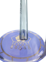 KING GLASS - 110mm Can Water Pipe w/ Downstem and 14mm Slide - Sky Blue