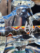 OJ FLAME - Inline Barrel Recycler Rig w/ 10mm Female Joint & Wig-Wags  - #1