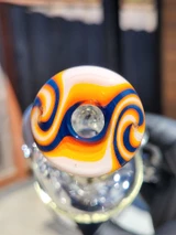 OJ FLAME - Inline Barrel Recycler Rig w/ 10mm Female Joint & Wig-Wags  - #3