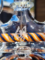 OJ FLAME - Inline Barrel Recycler Rig w/ 10mm Female Joint & Wig-Wags  - #3