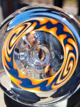 OJ FLAME - Inline Barrel Recycler Rig w/ 10mm Female Joint & Wig-Wags  - #3