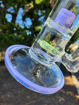 DESIGNER SCI - Gridline to Grid Cap Tube w/ 18mm Female Joint & Slide - Lavender / Slyme