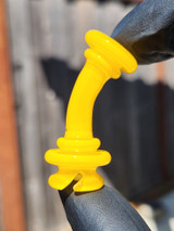 YETI DABS - Glass Pivot Vortex Mouthpiece - Yellow