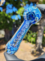 Inside Out Fume Work Glass Spoon Pipe - #4