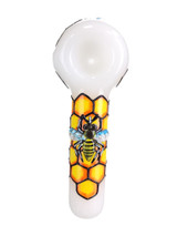 Honey Bee Theme Glass Pipe