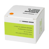 HUMAN GRADE - 2.5" 4-Piece Grinder w/ Matte Finish (Pick a Color)