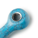 ASTRAL PROJECT - Gemstone Spoon Pipe - Blue Turquoise