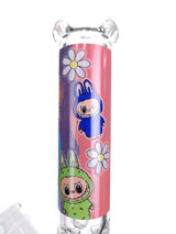 LaBuBu 10" Glass Beaker Bong - Daisies